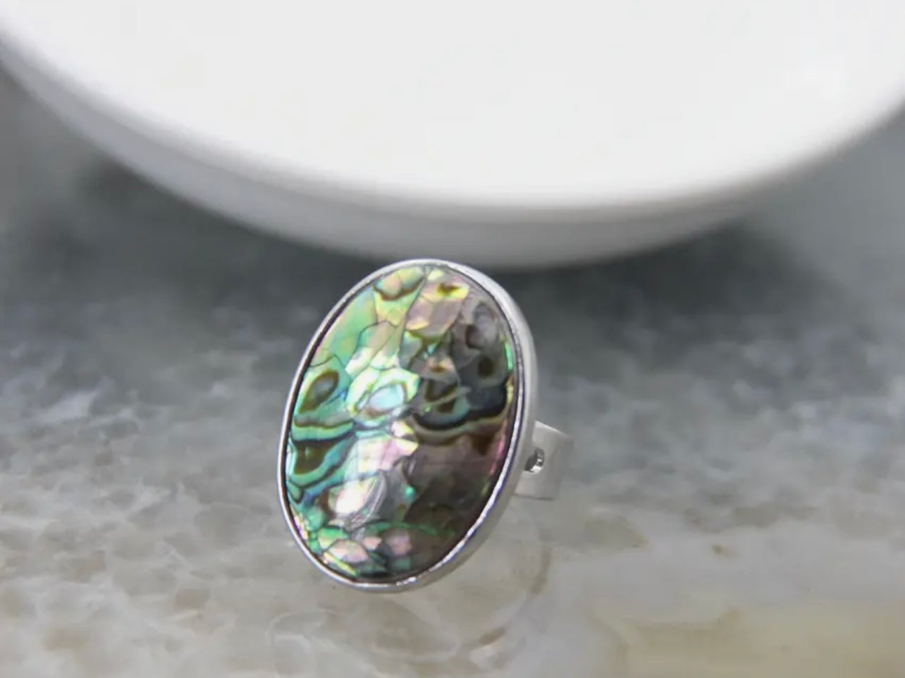 Abalone Shell Ring